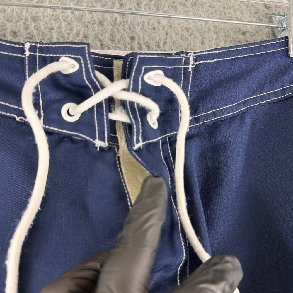Rusty Board Shorts Mens 36 Navy Blue Vintage Ripstop Mesh Cargo Swim Trunks - Picture 4 of 13